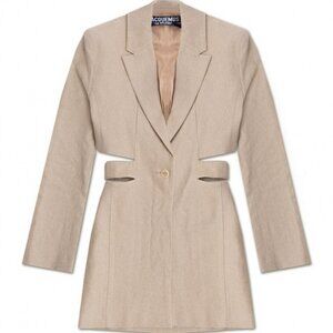 Jacquemus Bari Slash Cutout Blazer Mini Dress